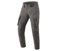 Revit Cargo Tristan Tapered Pantalones textiles de motocicleta, negro/oliva, Talla 30/32