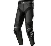 Pantalones de moto de cuero MISSILE V3 - PIERNA REGULAR - NEGRO