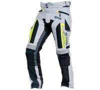 GMS-Moto Everest, pantalones textiles impermeables M male Gris Claro/Negro/Amarillo Neón