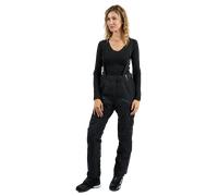 Ixon Midgard Pantalones textiles impermeables para motociclismo para mujer, negro, tamaño 2XL