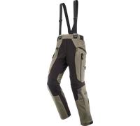 Ixon Odin Pantalones Textiles de Motocicleta Impermeables, verde-marrón, tamaño XL para Hombres