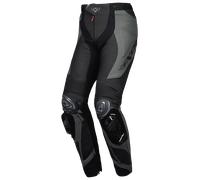Ixon Vortex 3 Pantalones de cuero de motocicleta, negro-gris, tamaño 2XL