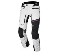 Macna Novac Pantalones textiles impermeables para motocicletas, negro-blanco-rojo, tamaño XL para Hombres