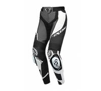 Ixon Vortex 3 Pantalones de cuero de motocicleta para damas, Negro/Gris/Blanco, Talla S