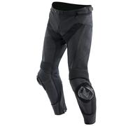 Pantalones de motocicleta de cuero Dainese Delta 4 - pierna regular - negro...