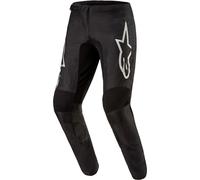 Pantalones de motocross Alpinestars Fluid Graphite negro-plata 32