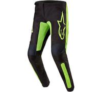 Pantalones de motocross Alpinestars Fluid Lurv negro-amarillo fluorescente 32