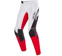 Pantalones de motocross Alpinestars Techstar edición limitada en negro intenso, blanco, rojo fluorescente y naranja. 40