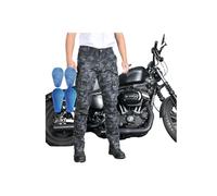 Pantalones De Motocross Para Todas Las Estaciones Con Protecciones CE En Rodillas Y Caderas Pantalones De Turismo Resistentes Para Motos De Cross(M)