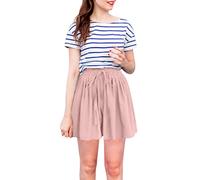 Pantalones de Mujer De Gran Tamaño Chic, Pantalón Corto Mujer De Gran Tamaño Pantalones Piernas Anchas Corsario Ocio Al Aire Libre Pant Con Cordón De Ajuste Pantacourt Juventud Pant Cómodo Pants