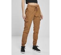 Urban Classics Ladies High Waist Cargo Jogging Pants Pantalones, hormigón, S para Mujer