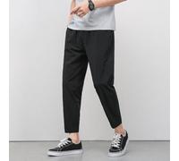 Pantalones de negocios para hombre de seda de hielo delgados transpirables de secado rápido (negro 2XL)
