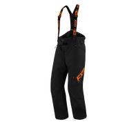 FXR Clutch FX 2023 Pantalones baberos para motos de nieve, negro-naranja, tamaño XL para Hombres
