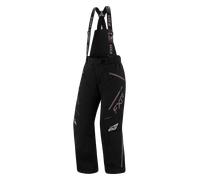 FXR Edge Pantalones babero para motos de nieve para damas, negro/morado, Talla 6