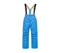 Pantalones de nieve para niños y niñas, unisex, cálidos, resistentes al agua, con bolsillos con cremallera, para deportes, esquí, vacaciones, snowboard, azul, 9-10 años