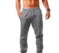 Pantalones de ocio para hombre, elásticos, tallas grandes, pantalones de playa para hombre, ligeros, largos, harén, pantalones de verano, ligeros, cargo de verano, pantalones de algodón, pantalones de