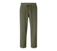 Pantalones de Pana Casuales para Niño con Cintura Elástica y Cordón Ajustable Diseño Holgado Pierna Ancha y Múltiples Bolsillos (Army Green, 11-12 Years)