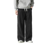 Pantalones de Pana DUHENWU para Hombre, con P félgol y El trivial, Cargo para Otoño e Invierno, Ajuste Ancho, Chándal C.load con Bolsillos, Cintura Elástica