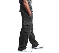Pantalones de Pana para Hombre, Pierna Recta, Cargo Lisos, de Ocio, Senderismo, Corte Holgado, Deporte, Modernos