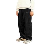 Pantalones de Pana para niño, clásicos, de Pierna Recta, Informales, Suaves, cómodos, Resistentes, para el Uso Diario Escolar. (Black, 5-6 Years)