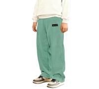 Pantalones de Pana para niño, clásicos, de Pierna Recta, Informales, Suaves, cómodos, Resistentes, para el Uso Diario Escolar. (Green, 13-14 Years)