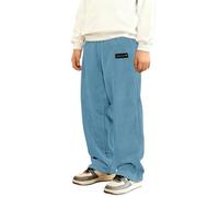 Pantalones de Pana para niño pantalón Recto cómodo y Resistente para Uso Diario Escolar diseño clásico y opción para Promover Movilidad y Estilo práctico (Sky Blue, 13-14 Years) #185