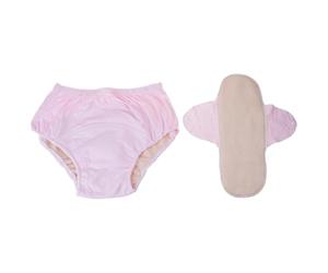 Pantalones de pañales para adultos con almohadilla de inserción, transpirable, a prueba de fugas, ropa interior para ancianos, uso hospitalario, pañal de algodón suave para adultos