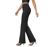 Pantalones de pata de mujer elegantes pantalones de jogging Gym Training Basic Leggins de pata de elefante para levantamiento de glúteos Buttery Soft Bootcut Wide Leg Yoga Pants para Fitness Yoga