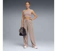 Pantalones de pernera ancha PUMA League para mujer, Accesoiros, Beige, XL XL