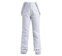 Pantalones de peto de nieve aislantes resistentes al agua para mujer, impermeables, resistentes al viento, softshell cálido para exteriores, pantalones de senderismo y esquí, pantalones de snowboard