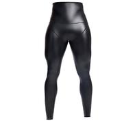 Pantalones de piel ajustados para hombre, leggings elásticos, pantalones de motorista, pantalones deportivos de piel sintética, pantalones largos para correr, aspecto mojado, discoteca, bar, ropa de