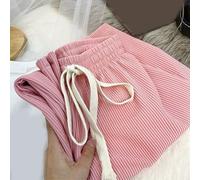 Pantalones de pierna ancha de cintura alta para mujer | Pantalones rectos plisados con cordón | Para ajuste delgado, pantalones casuales de longitud completa para verano y cuatro estaciones (talla