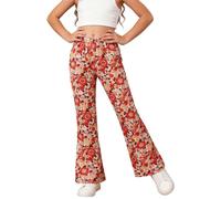 Pantalones de Pierna Ancha para niñas, Pantalones Deportivos extensos y Acampanados, Material Suave y Ligero, válidos para Edades de 1 a 14 años