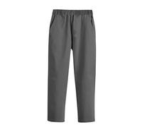 Pantalones de pierna recta para niños varones, pantalones chino escolares, uniforme, pantalones con tirantes y bolsillo, algodón suave, pantalón formal de vestir, color sólido, pantalones de uniforme