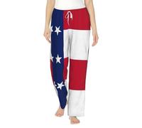 Pantalones de pijama de franela con estampado de la bandera del estado de Texas, suaves, cálidos y adorables para máxima comodidad, Negro, L