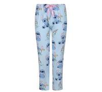 Pantalones de pijama elásticos para mujer, tallas 8, 10, 12, 14, 16, 18, 20, 22, 24, 26, Lilo & Stitch - Azul con elástico, 12-14