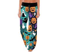 Pantalones de Pijama Informales con Cintura Alta, cómodos y Holgados, Ideal | Pantalones Holgados Mujer Leggings Jean Laterales Bonitos Biker Tienda Oferta Elastica Carne Agujeros
