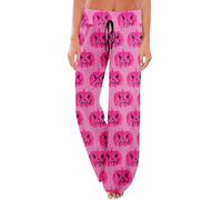 Pantalones de pijama largos para mujer, tallas grandes, pijamas abrazados, pantalones de mujer para mujer, estampados, informales, modernos, de pierna ancha, pantalones de ocio, pantalones deportivos