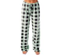 Pantalones de pijama mujer pantalones de noche con bolsillos para casa casual pantalones de salón de mujer suaves y cálidos para dormir ropa de noche salón casa yoga, gris, L