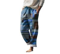 Pantalones de playa de cáñamo de algodón para hombre, pantalones de cuadros a cuadros, disfraz hippie, pantalones de yoga, pantalones a cuadros, ropa de calle holgada, pantalones de pierna ancha,