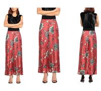 Pantalones De Seda Con Estampado Floral MONCLER Casual XS