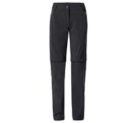Pantalones de senderismo para mujer Vaude Farley Stretch ZO T-zip Pants III (negro)