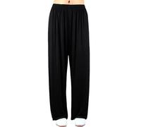 Pantalones de Tai Chi para mujer, algodón y lino, pantalones de entrenamiento de artes marciales, pantalones casuales harén para yoga