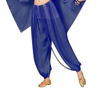 Pantalones de tela de gasa para mujer, estilo de baile y longitud capri, ropa inferior casual para práctica, atuendo de escenario de actuación de fiesta, con estilo práctico, excursiones de un día