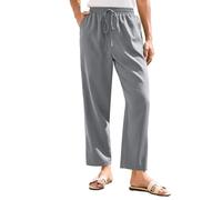 Pantalones De Tela para Mujer De Moda Rotos La Esqui Vaquero Monos Oficina Gimnasio Sintetica Amarillo Estampado Transparentes Polares Denim Rompidos Fluido Amplia Delante Ultima Bien
