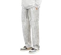 Pantalones de trabajo con forro polar para hombre, cintura elástica grande y alta, pantalones de pana con bolsillos, pantalones deportivos con forro polar para descansar, pantalones de trabajo tipo