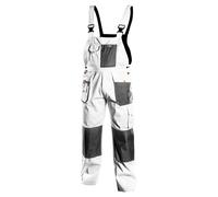 Pantalones de trabajo con tirantes, blanco, HD, talla XL/56