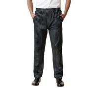 Pantalones de Trabajo de Cocina para Hombre, Holgados, con Estampado de Rayas, Informales Pantalón Granate Hombre