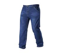 Pantalones de trabajo de forro polar para hombre, corte holgado | Pantalones de mezclilla elásticos casuales, duraderos, vintage, cómodos, deportivos, transpirables, para uso diario