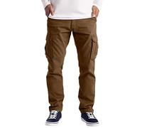 Pantalones de trabajo elásticos para hombre, estilo cargo, ajustados, pantalones de trabajo de combate para hombre, pantalones deportivos elásticos militares, tiro medio, longitud larga, lavables a